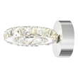 CWI Lighting Ring Transitional Metal LED Wall Sconce in Chrome