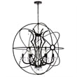CWI Lighting Campechia 12 Light Up Farmhouse Metal Chandelier in Brown