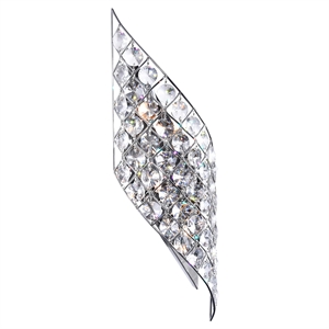 CWI Lighting Chique 4 Light Transitional Metal Wall Light in Chrome
