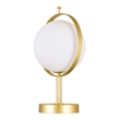 CWI Lighting Da Vinci 1 Light Contemporary Metal Table Lamp in Brass