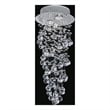 CWI Lighting Double Spiral 2 Light Metal Flush Mount in Chrome
