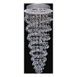 CWI Lighting Double Spiral 4 Light Metal Flush Mount in Chrome