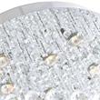 CWI Lighting Double Spiral 9 Light Metal Flush Mount in Chrome