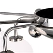 CWI Lighting Element 9 Light Contemporary Metal Flush Mount in Polished Nickel