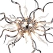 CWI Lighting Twist 15 Light Contemporary Metal Chandelier in Chrome