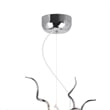 CWI Lighting Twist 15 Light Contemporary Metal Chandelier in Chrome