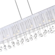 CWI Lighting Water Drop 17 Light Metal Chandelier with Drum Shade in Chrome