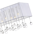 CWI Lighting Water Drop 17 Light Metal Chandelier with Drum Shade in Chrome