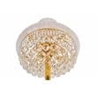 CWI Lighting Empire 8 Light Transitional Metal Floor Lamp in Gold