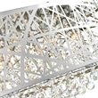 CWI Lighting Eternity8 Light Drum Shade Metal Chandelier in Chrome