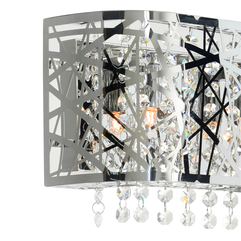 CWI Lighting Eternity 4 Light Contemporary Metal Vanity Light in Chrome