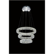 CWI Lighting Florence Transitional Metal LED Chandelier in Chrome
