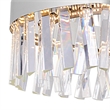 CWI Lighting Glace 1 Light Contemporary Metal Chandelier in Chrome