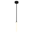 CWI Lighting Hoops 1 Light Contemporary Metal LED Pendant in Black