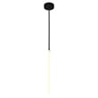 CWI Lighting Hoops 1 Light Contemporary Metal LED Chandelier in Black