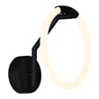 CWI Lighting Hoops 1 Light Contemporary Metal LED Wall Sconce in Black