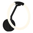 CWI Lighting Hoops 1 Light Contemporary Metal LED Wall Sconce in Black
