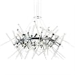 CWI Lighting Icicle 12 Light Contemporary Metal Chandelier in Chrome