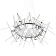 CWI Lighting Icicle 12 Light Contemporary Metal Chandelier in Chrome