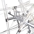 CWI Lighting Icicle 12 Light Contemporary Metal Chandelier in Chrome