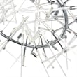 CWI Lighting Icicle 12 Light Contemporary Metal Chandelier in Chrome
