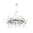CWI Lighting Icicle 12 Light Contemporary Metal Chandelier in Chrome