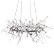 CWI Lighting Icicle 12 Light Contemporary Metal Chandelier in Chrome