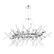 CWI Lighting Icicle 12 Light Contemporary Metal Chandelier in Chrome