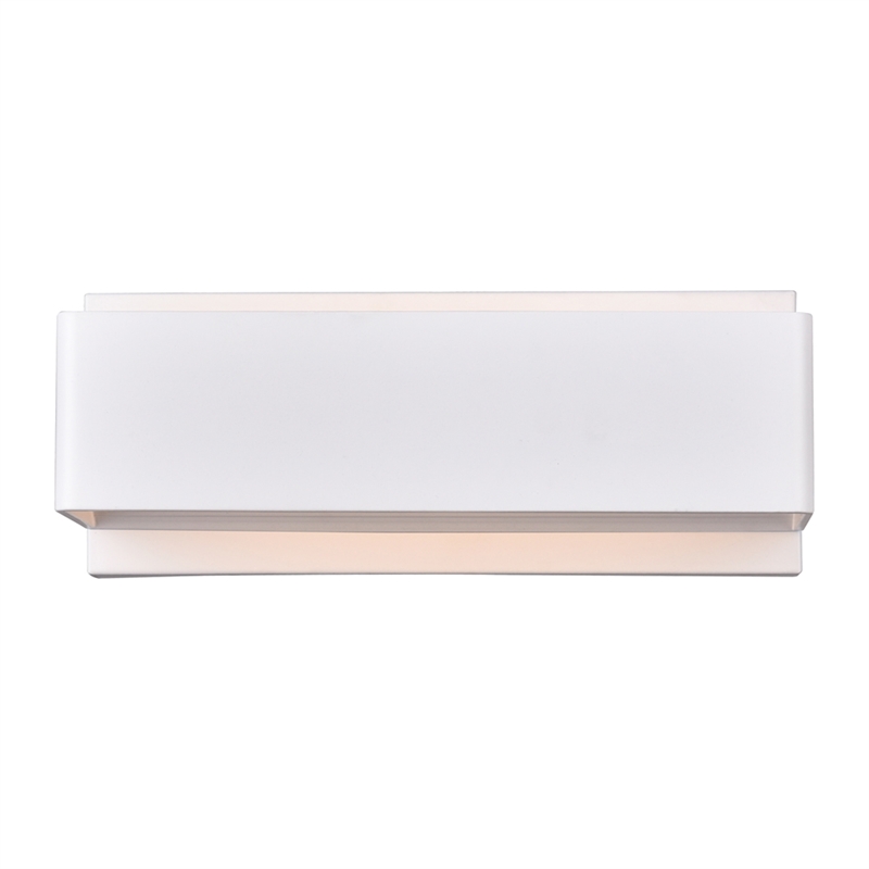 CWI Lighting Lilliana Contemporary Metal LED Wall Sconce in White