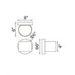 CWI Lighting Lilliana Contemporary Metal LED Wall Sconce in Black