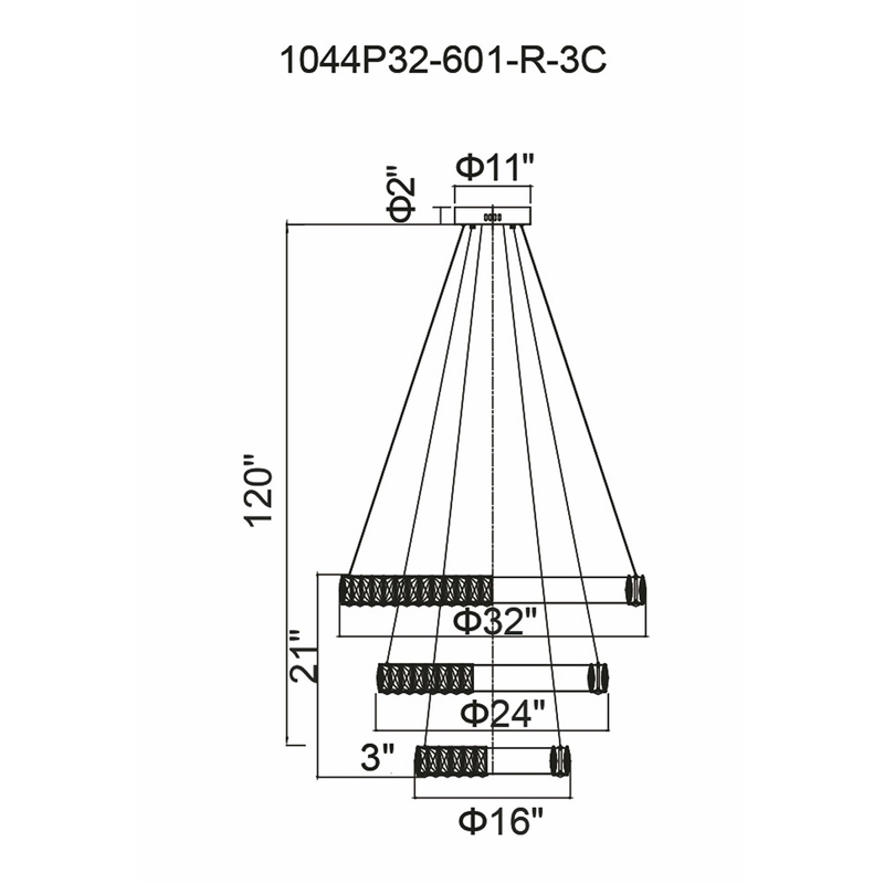 CWI Lighting MadelineContemporary Metal LED Integrated Chandelier in Chrome