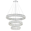 CWI Lighting MadelineContemporary Metal LED Integrated Chandelier in Chrome