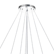 CWI Lighting MadelineContemporary Metal LED Integrated Chandelier in Chrome