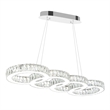 CWI Lighting MilanTransitional Metal LED Chandelier in Chrome