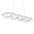CWI Lighting MilanTransitional Metal LED Chandelier in Chrome