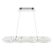 CWI Lighting MilanTransitional Metal LED Chandelier in Chrome
