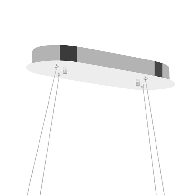 CWI Lighting MilanTransitional Metal LED Chandelier in Chrome