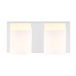 CWI Lighting 2 Light Contemporary Metal Vanity Light in Satin Nickel