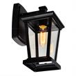 CWI Lighting Leawood 1 Light Farmhouse Metal Outdoor Wall Light in Black