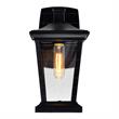 CWI Lighting Leawood 1 Light Farmhouse Metal Outdoor Wall Light in Black