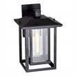 CWI Lighting Winfield 1 Light Farmhouse Metal Outdoor Wall Light in Black
