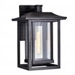 CWI Lighting Winfield 1 Light Farmhouse Metal Outdoor Wall Light in Black
