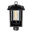 CWI Lighting Winfield 1 Light Farmhouse Metal Outdoor Lantern Head in Black