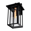 CWI Lighting Crawford 18.1 Light Farmhouse Metal Outdoor Wall Light in Black