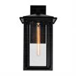 CWI Lighting Crawford 1 Light Farmhouse Metal Outdoor Wall Light in Black