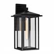 CWI Lighting Crawford 1 Light Farmhouse Metal Outdoor Wall Light in Black