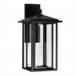 CWI Lighting Crawford 1 Light Farmhouse Metal Outdoor Wall Light in Black