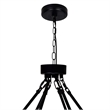 CWI Lighting Arya 45 Light Frosted Glass Chandelier in Black