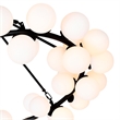 CWI Lighting Arya 45 Light Frosted Glass Chandelier in Black