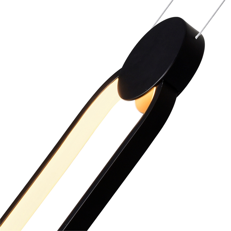 CWI Lighting Pulley 1 Light Integrated LED Metal Mini Pendant in Black